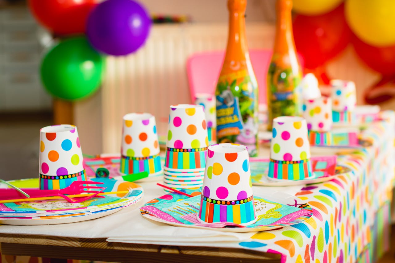 Party décor setups